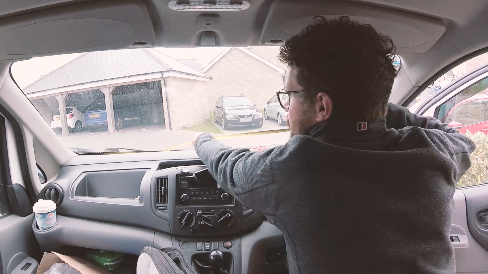 Measuring the van windscreen