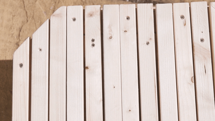 An angled corner of a van bed