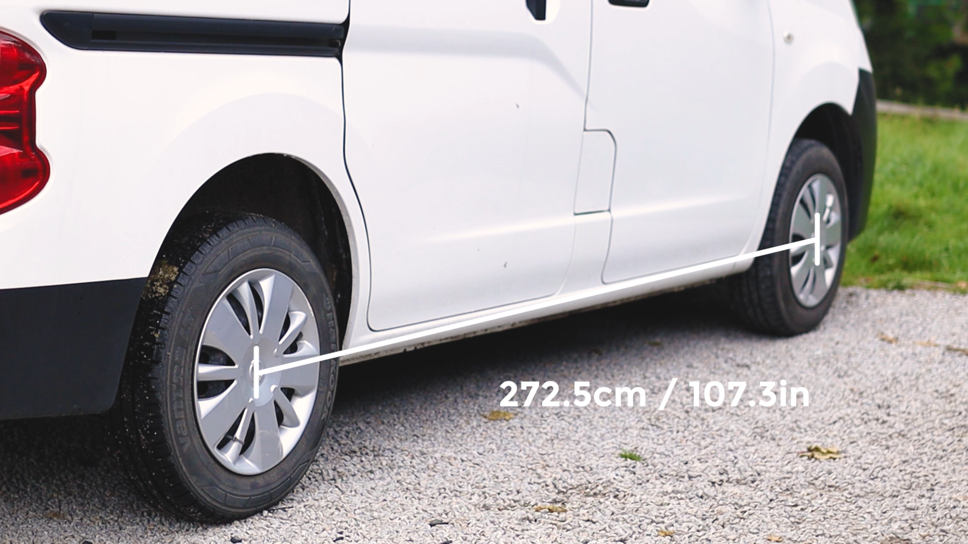 Nissan NV200 wheels with wheelbase dimensions