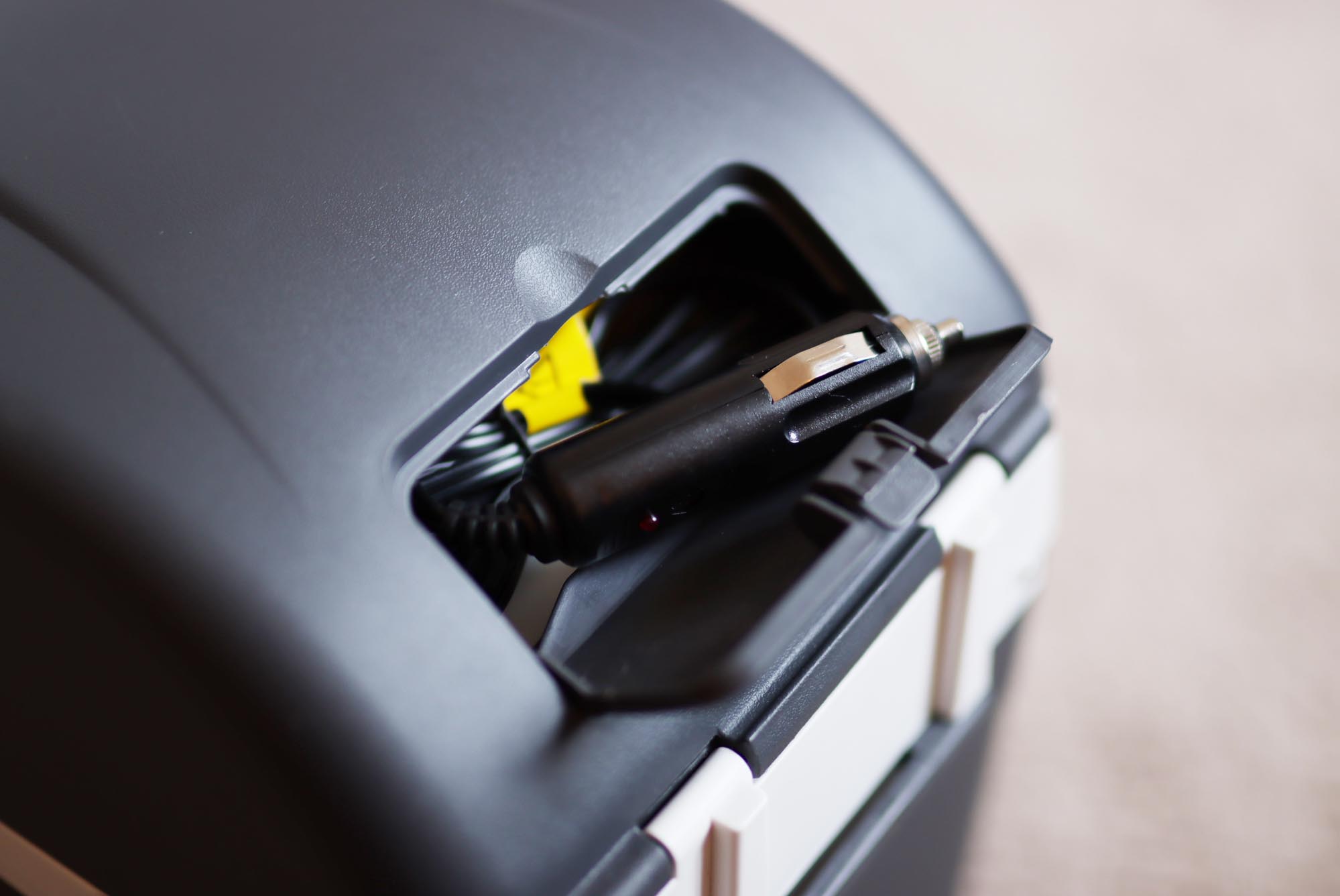 12v plug holder on the Halford 8 litre electric cool box