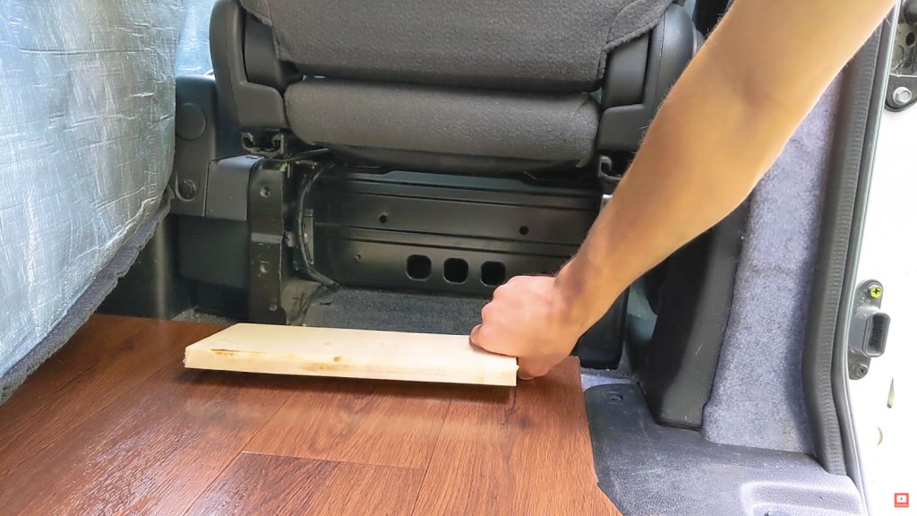 Showing how the door could open downwards