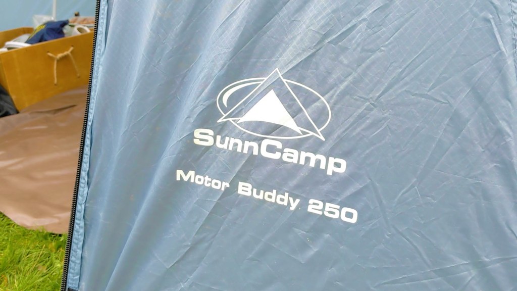 The SunnCamp Motor Buddy 250 drive away van awning