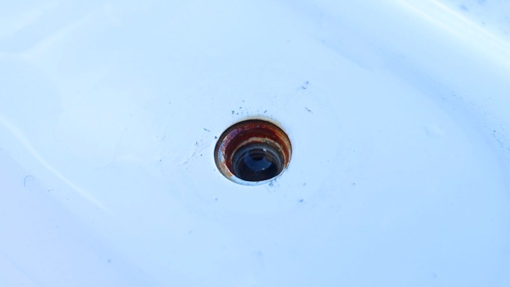 Water and rust in the van roof mounting holes