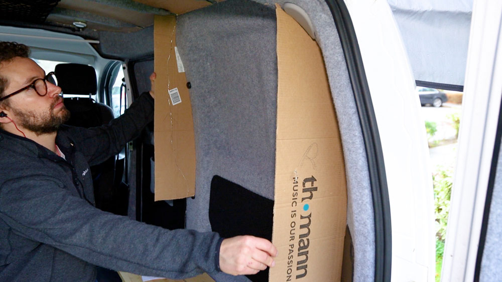 Making templates for the table sides