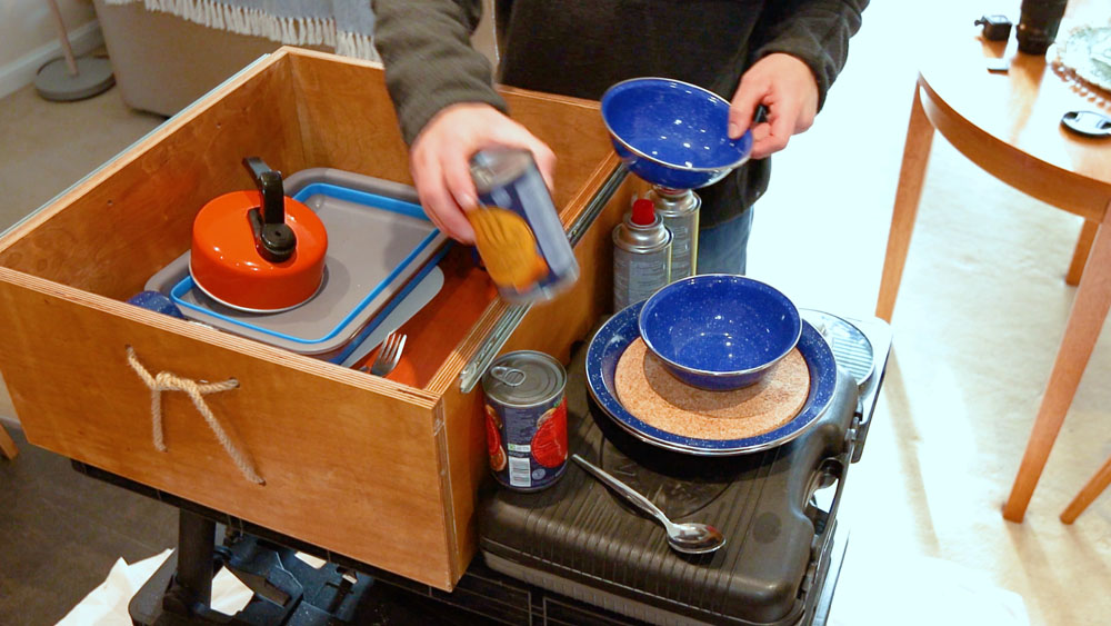 Taking everything out of the draw