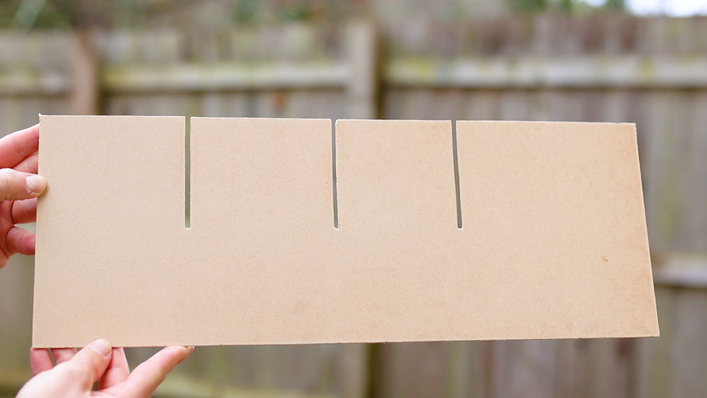 Sanded, neater edges on the draw dividers