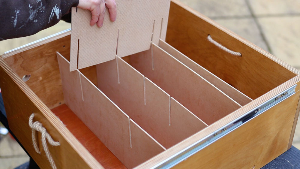 Testing the fit of the draw dividers again