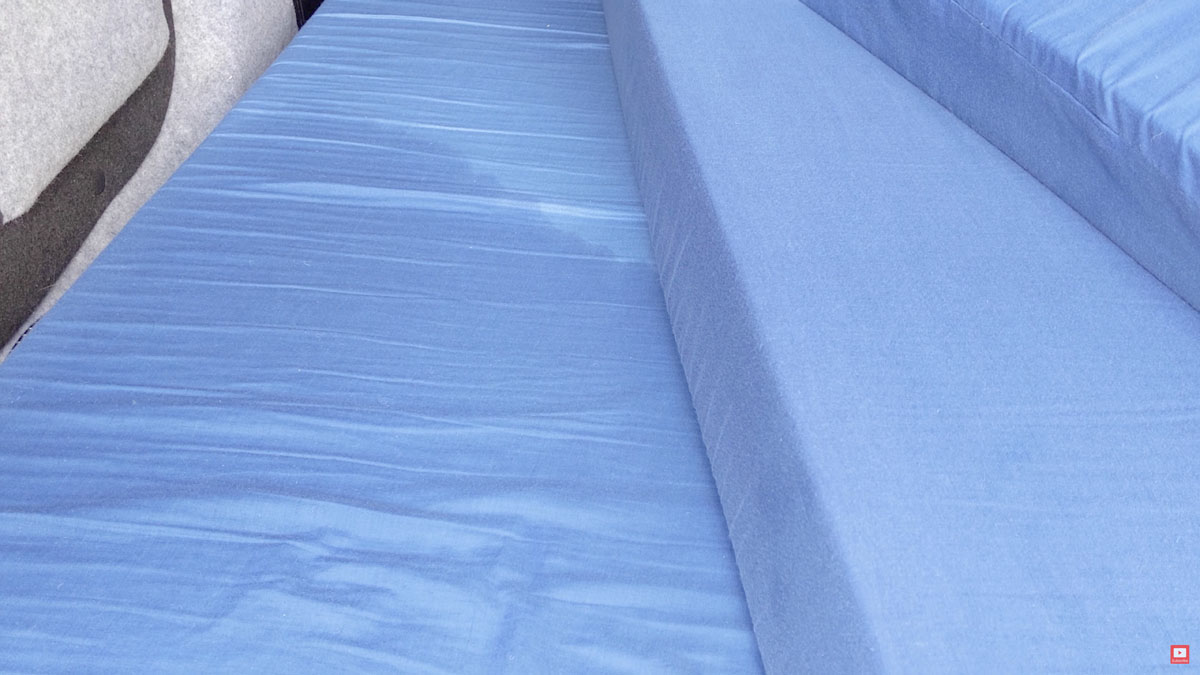 Soaking wet camper van bed mattresses