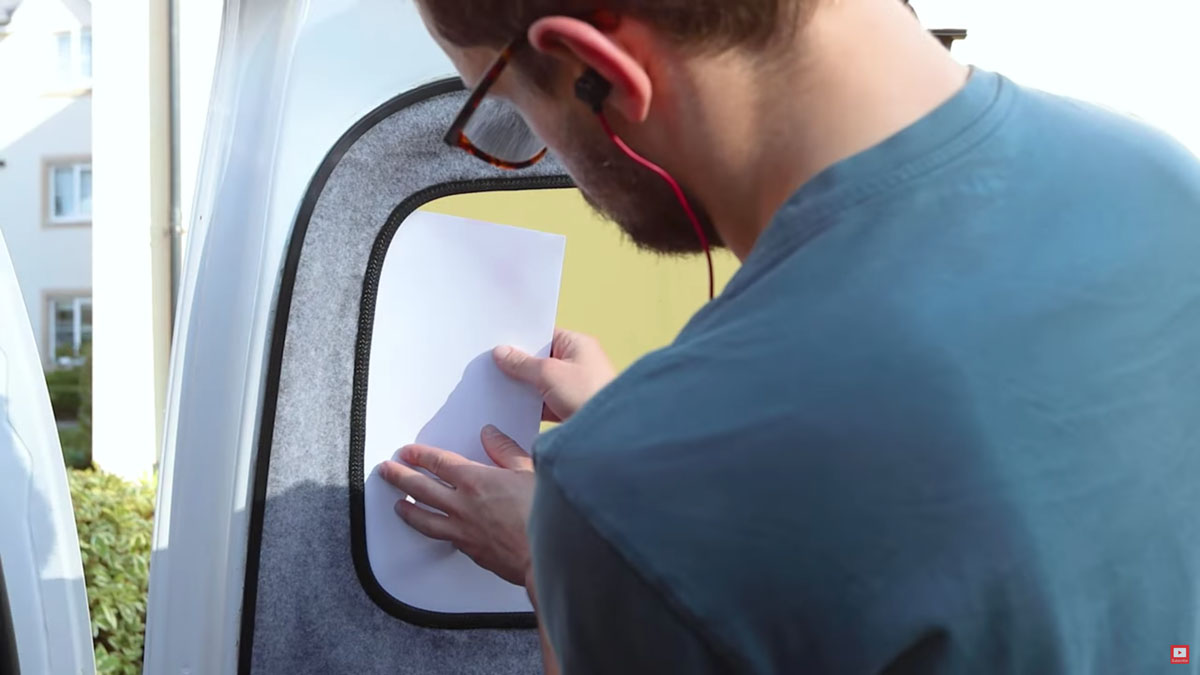 Making a template for the window covers