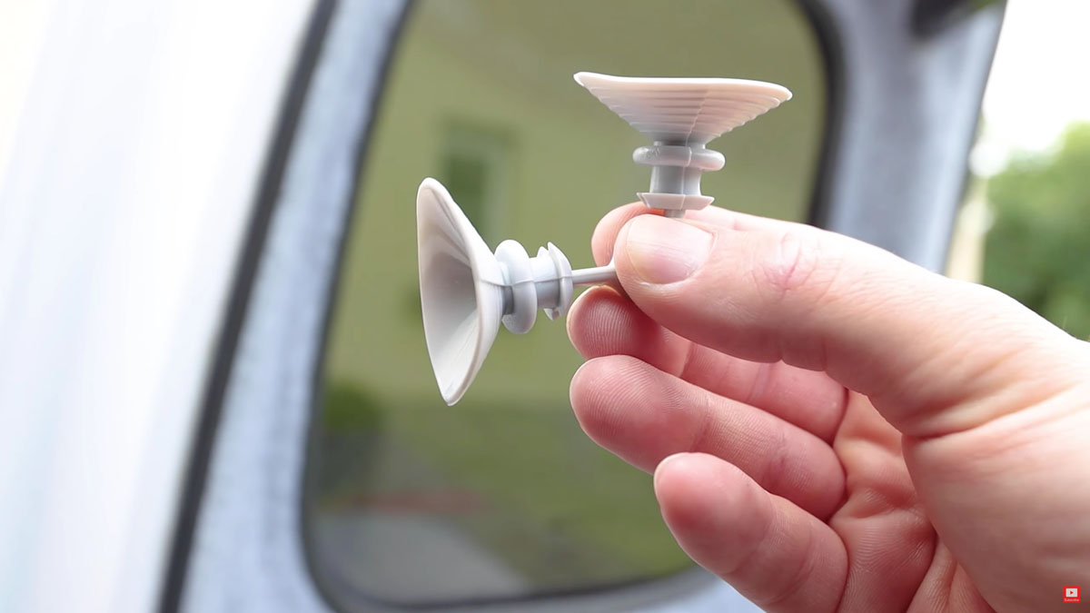 Suction cups for the window covers