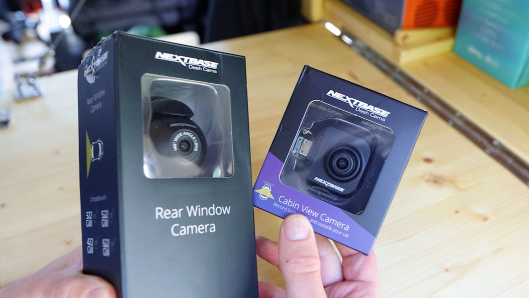 Nextbase wired rear window and cabin view cameras