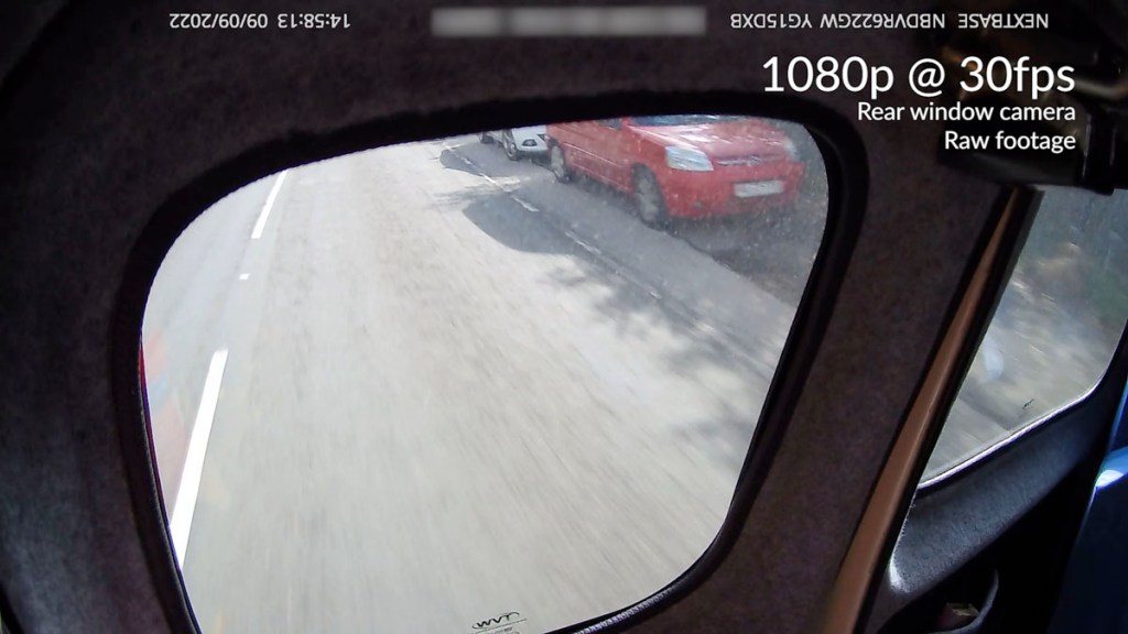 Nextbase rear window camera at day