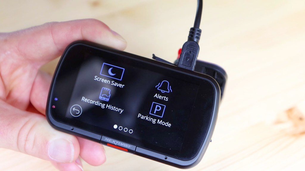 1st setup screen on the Nextbase 622GW dash cam