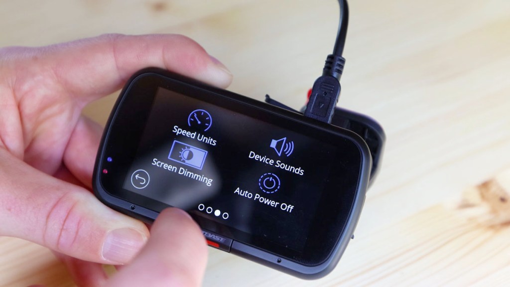 3rd setup screen on the Nextbase 622GW dash cam