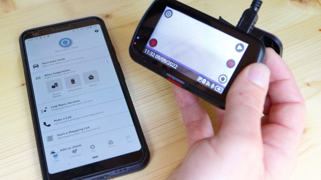 Connecting the Nextbase 622GW dash cam to Amazon's Alexa