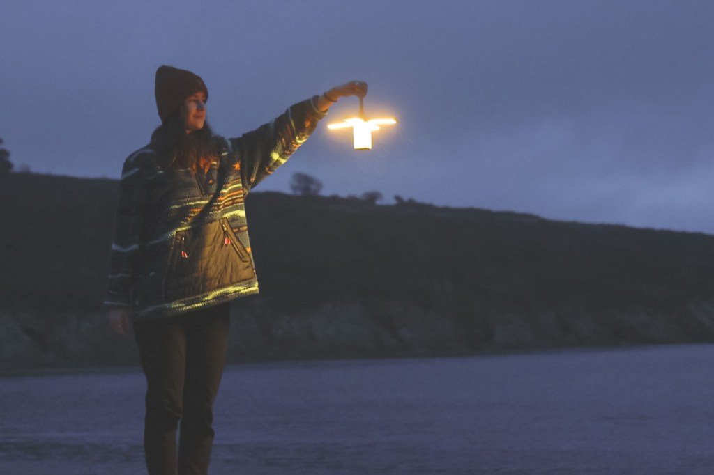 The CL2 lantern with light panels folded out