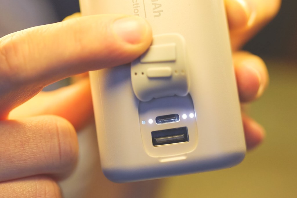 Usb-C port for charging input and USB-A charging output