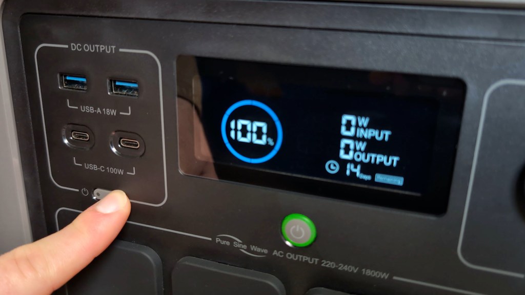 How to turn on bluetooth and wifi on the AllPowers R1500 1800W Portable Power Station