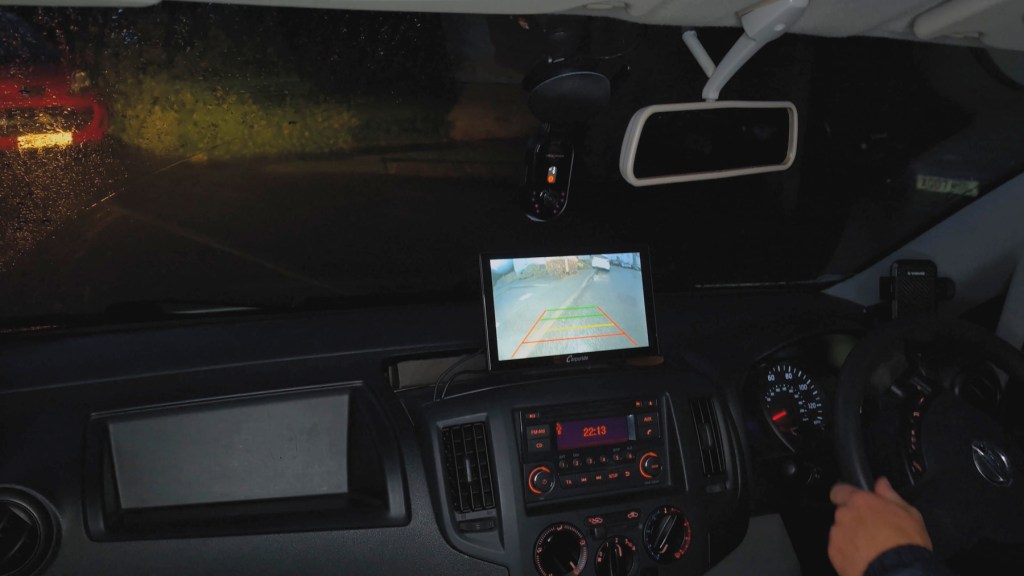 Carpuride reversing camera night footage image quality