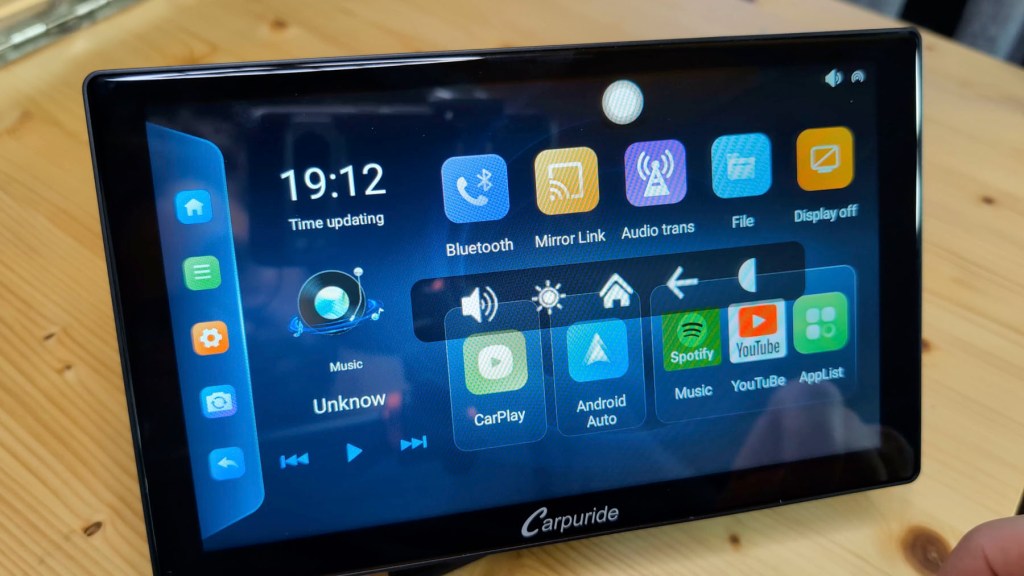 Carpuride W901 Plus menu