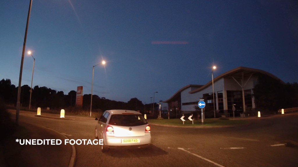 Nextbase 622GW front camera at night