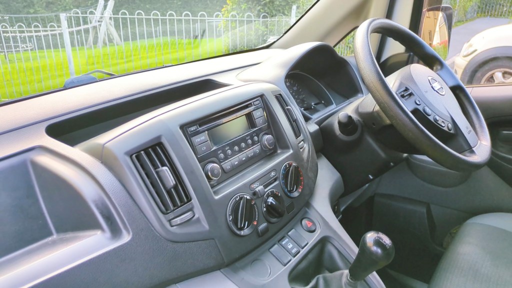 Nissan NV200 cab and dashboard