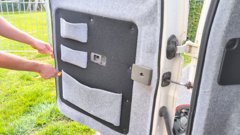 Removing the rear door panel