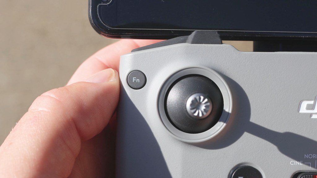 The Fn Function button of the DJI RC-N1c Remote Control for DJI Mini 4k