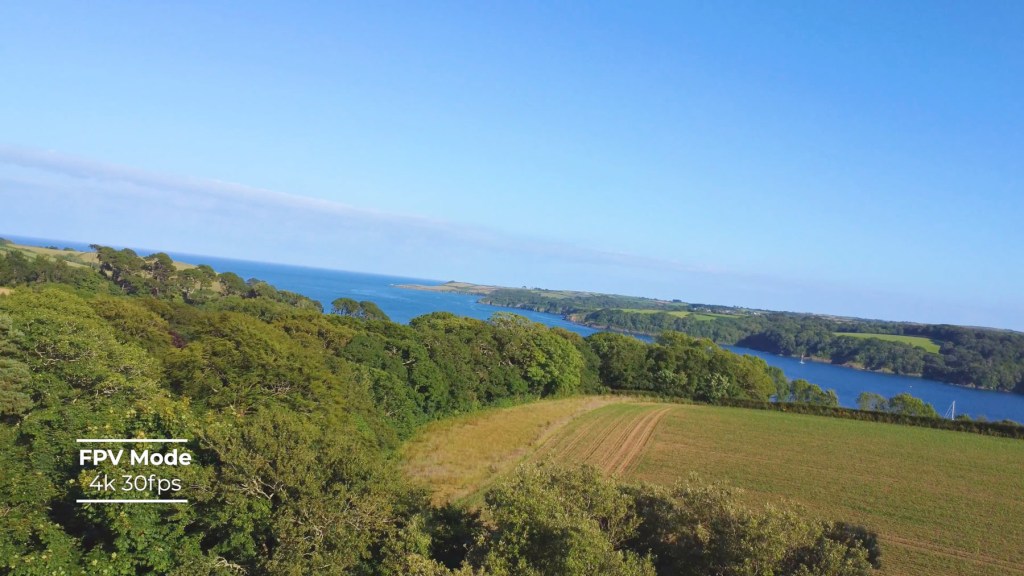 FPV First Person View mode on the DJI Mini 4k Camera Drone