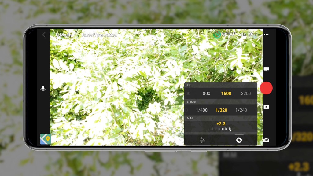 Manual video settings for the DJI Mini 4k Camera Drone