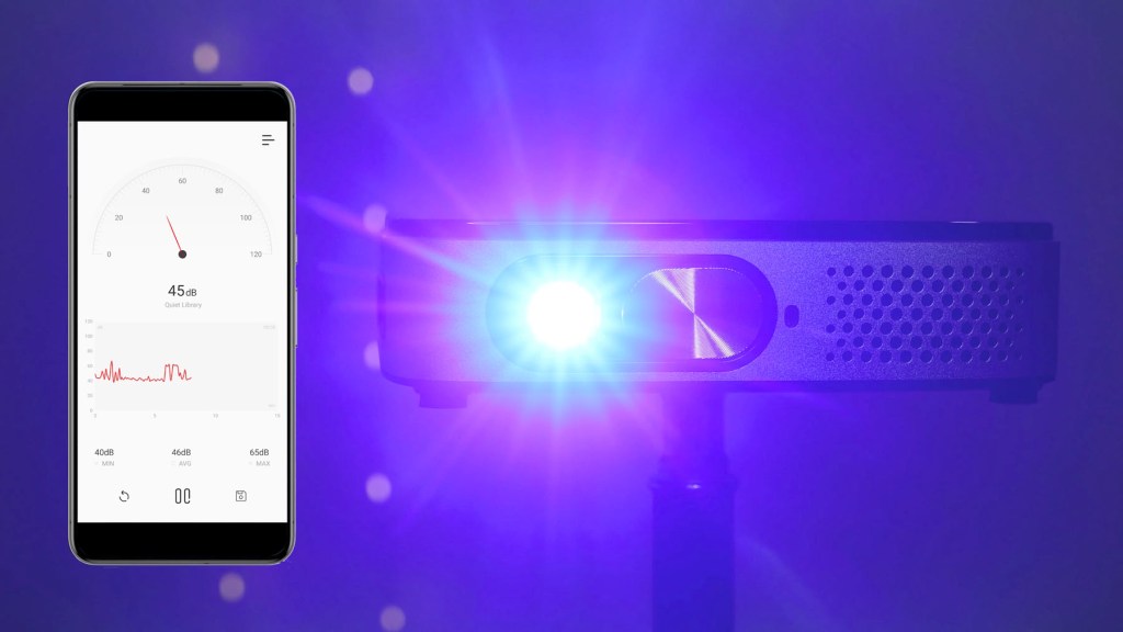 Testing the sound levels of the Wimius Q3 projecting cooling fans