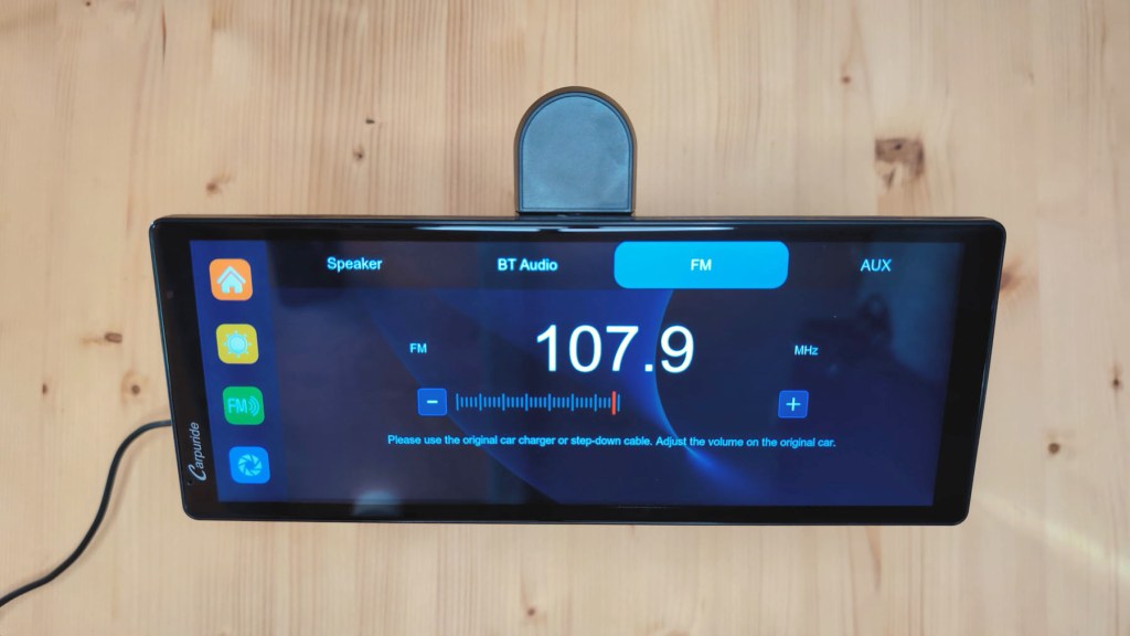 Carpuride W903 FM playback setting