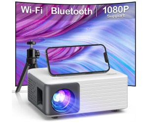 Akiyo O1 Wifi Bluetooth Mini Home Cinema Travel Projector