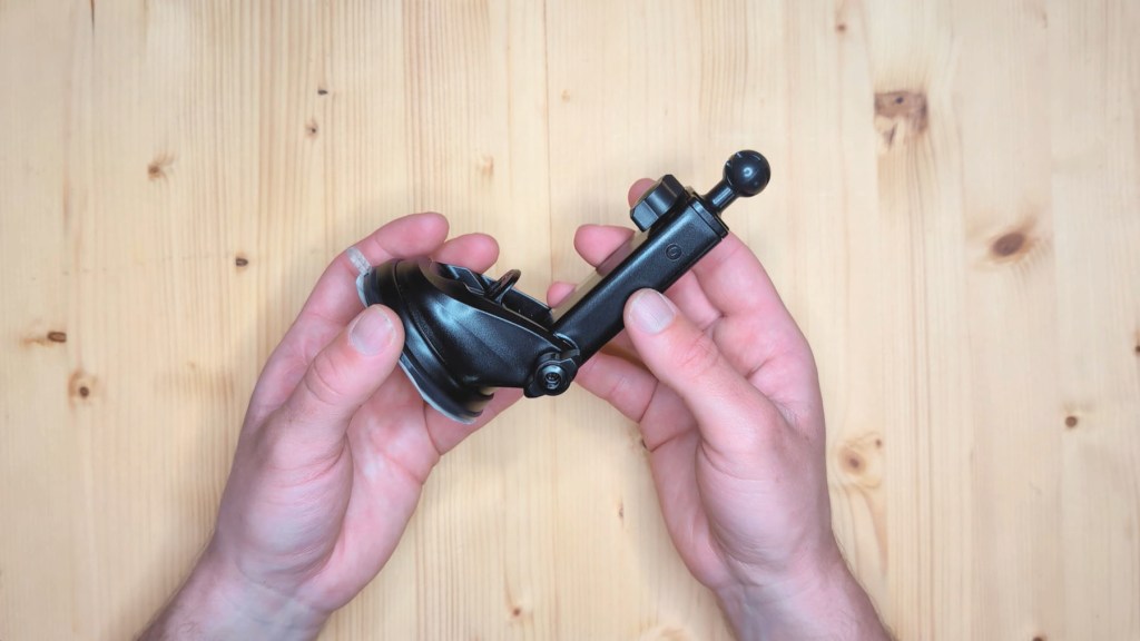 Car charger suction cup mount