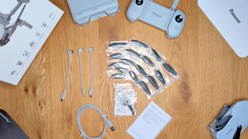 Potensic Atom fly more combo kit accessories