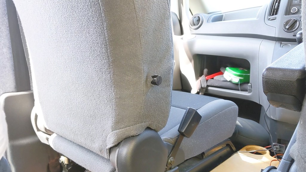 Installing an armrest in a car