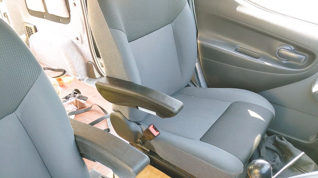 Installing an armrest in a car