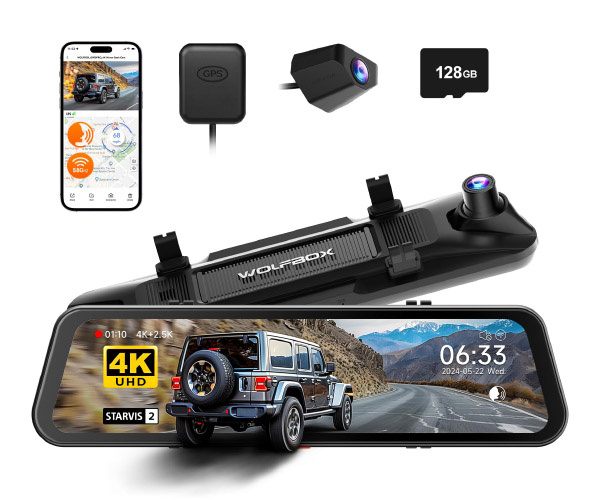 Wolfbox G900 Pro Smart Mirror 5k Dash Cam